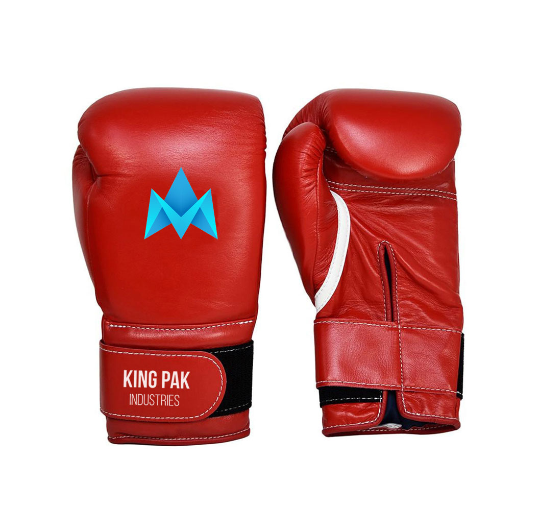 King Pak Industries VELCRO 2 TONE BOXING GLOVES LEATHER