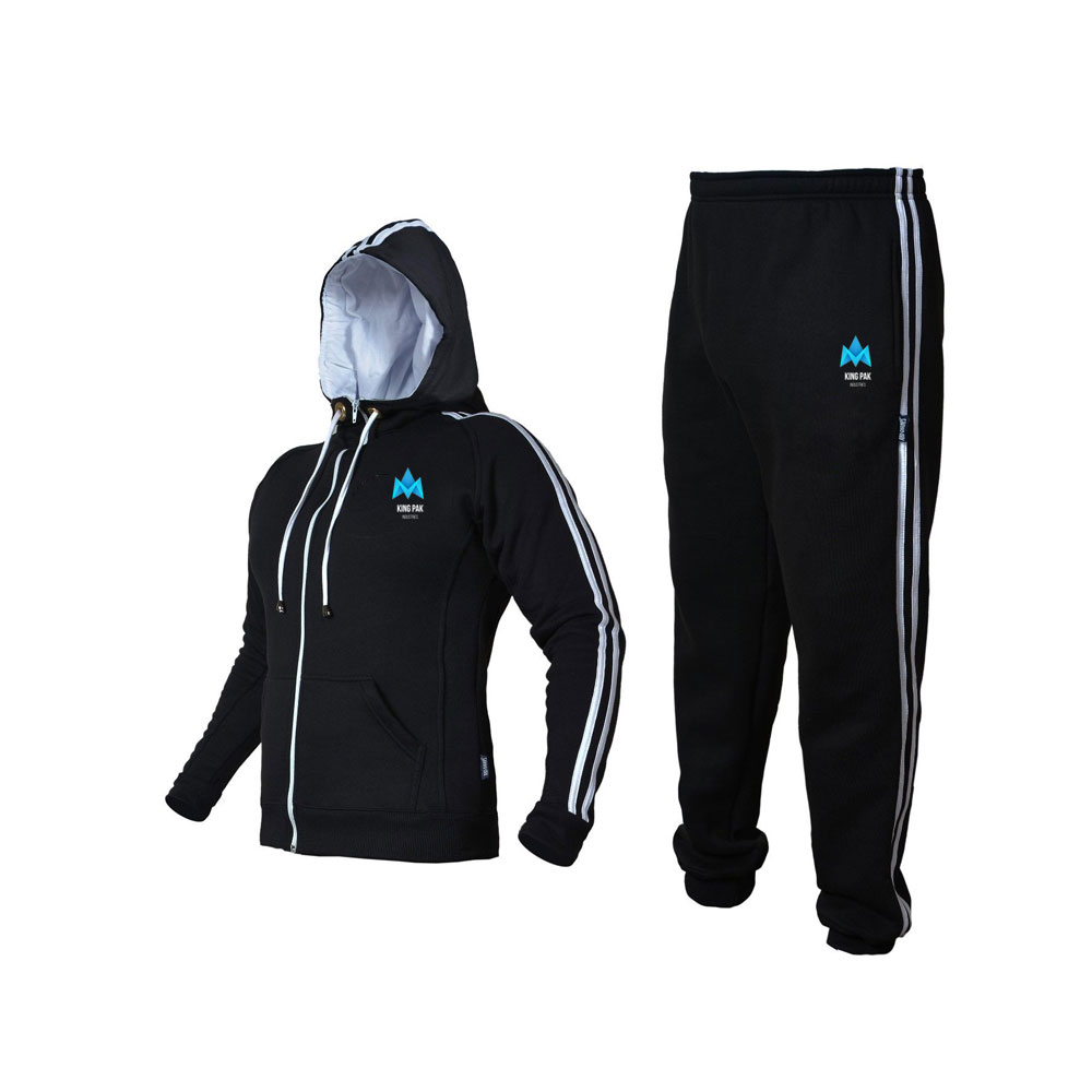 Fleece Tracksuit Hoodie Trouser MMA Gym Boxing Running Jogging